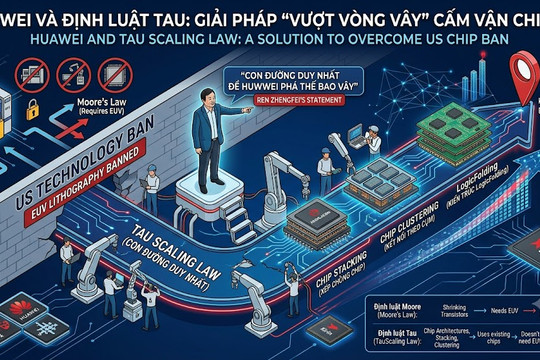 Huawei đặt cược vào ‘Định luật Tau’ để vượt vòng vây cấm vận chip của Mỹ