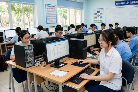 Cho học sinh kiểm tra trên máy tính: Đột phá công nghệ và bài toán công bằng