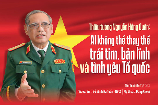Thiếu tướng Nguyễn Hồng Quân: AI không thể thay thế trái tim, bản lĩnh và tình yêu Tổ quốc