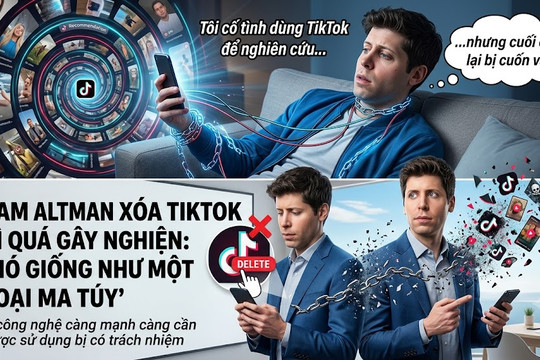 Sam Altman xóa TikTok vì quá gây nghiện: ‘Nó giống như một loại ma túy’