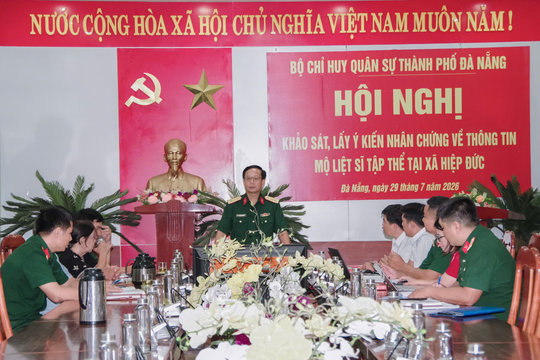 Đà Nẵng khẩn trương xác minh thông tin về 17 hài cốt nghi là liệt sĩ
