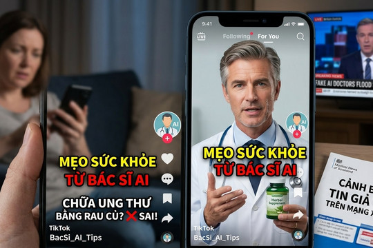 Bác sĩ AI giả tràn ngập TikTok ẩn chứa nguy cơ với sức khỏe cộng đồng