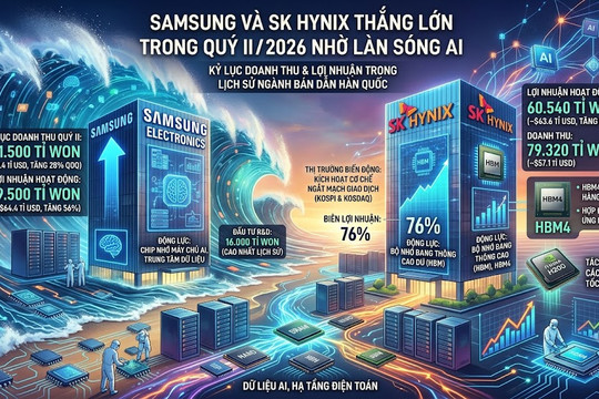 Sau khi thắng lớn trong quý II nhờ làn sóng AI, Samsung và SK Hynix đối mặt nỗi lo