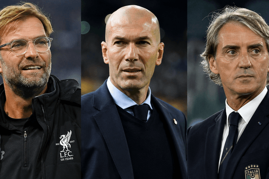 Klopp, Zidane và Mancini: Thử thách lớn khi dẫn dắt đội tuyển quốc gia