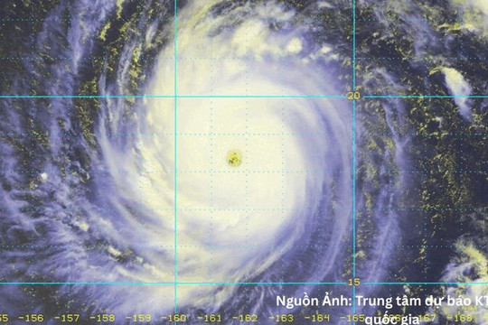 Siêu bão Dolphin đang mạnh lên, hướng về Trung Quốc