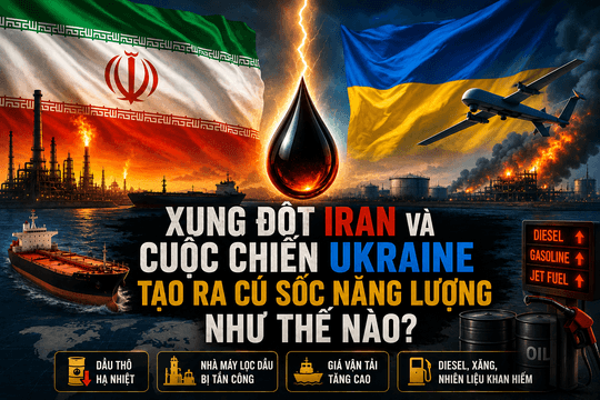 Xung đột Iran và chiến sự Ukraine tạo ra cú sốc năng lượng như thế nào?