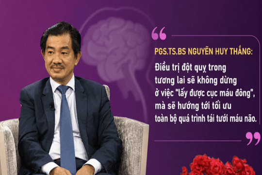 PGS.TS.BS Nguyễn Huy Thắng: 'Giờ vàng' điều trị đột quỵ không còn là giới hạn