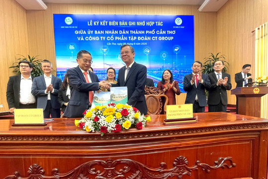 Cần Thơ và CT Group ký MOU hợp tác chiến lược về KHCN, đổi mới sáng tạo và chuyển đổi số