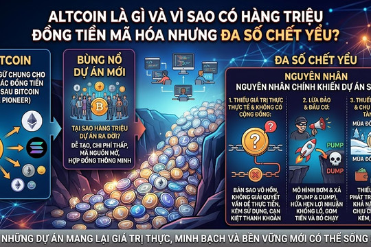 Altcoin là gì và vì sao có rất nhiều đồng tiền mã hóa nhưng đa số đoản mệnh?