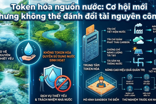 Token hóa nguồn nước: Cơ hội mới nhưng không thể đánh đổi tài nguyên công