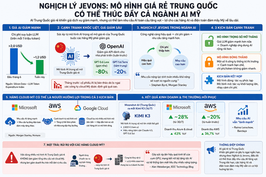 Nghịch lý Jevons: Mô hình Trung Quốc giá rẻ có thể thúc đẩy cả ngành AI Mỹ
