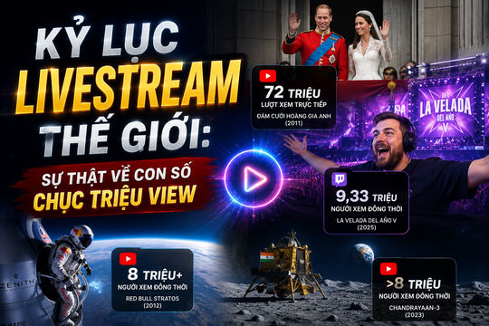Kỷ lục livestream thế giới: Ai đang dẫn đầu?
