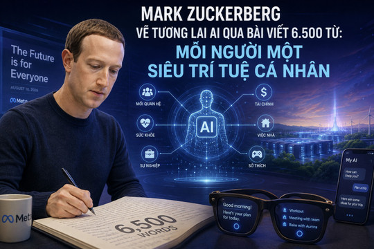 Mark Zuckerberg vẽ tương lai AI qua bài viết 6.500 từ: Mỗi người một siêu trí tuệ cá nhân