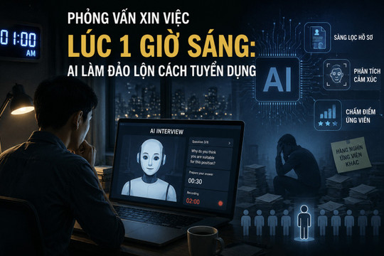 Phỏng vấn xin việc lúc 1 giờ sáng: AI làm đảo lộn cách tuyển dụng