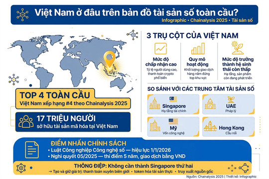 Việt Nam ở đâu trên bản đồ tài sản số toàn cầu?