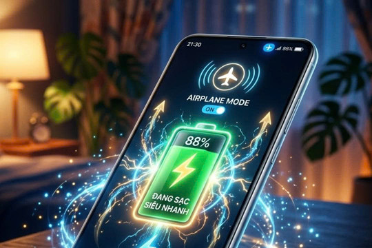 Bật chế độ máy bay trên điện thoại có giúp sạc pin nhanh hơn không?