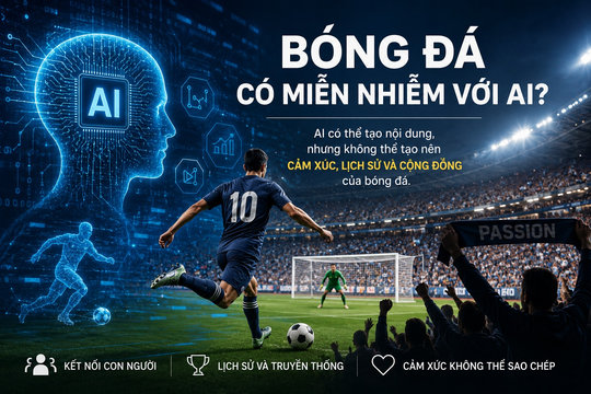 Bóng đá có miễn nhiễm với AI?