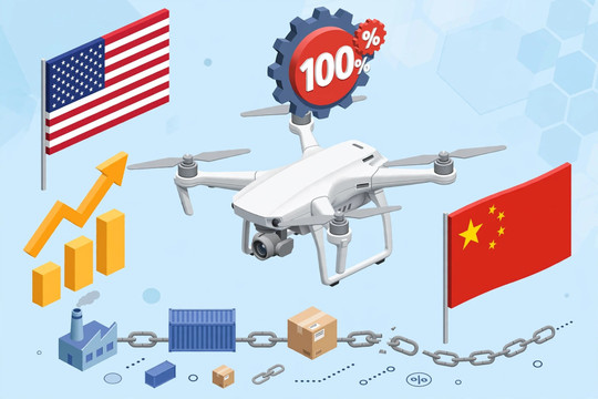 Chính quyền Mỹ áp thuế tới 100% với drone Trung Quốc