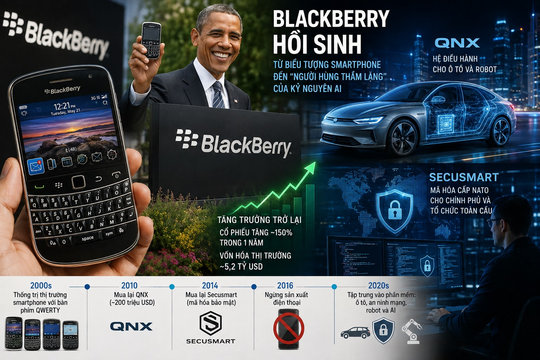 BlackBerry hồi sinh trong kỉ nguyên AI