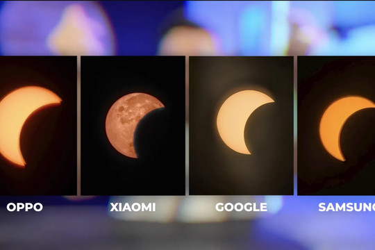 Camera Xiaomi biến Mặt Trời thành Mặt Trăng trong ảnh chụp nhật thực