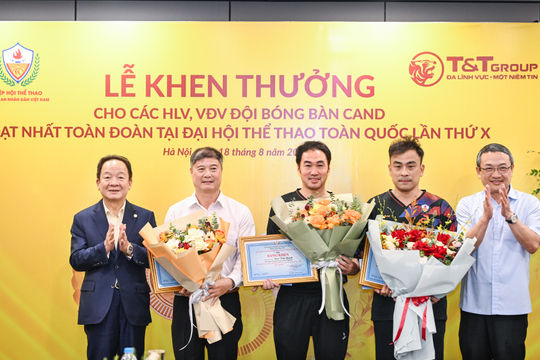 Bóng bàn CAND-T&T thắng lớn: Quả ngọt sau gần 20 năm