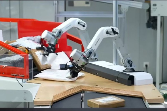 Robot AI Trung Quốc sắp thay thế lao động phổ thông trong phân loại bưu kiện