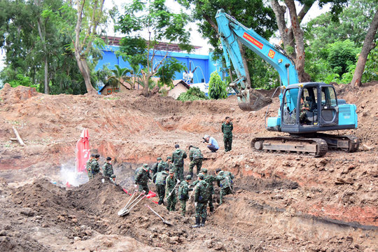 Thêm 17 hài cốt liệt sĩ được tìm thấy tại Công viên Lê Thị Riêng