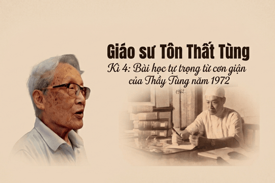 Giáo sư Tôn Thất Tùng Kì 4: Bài học tự trọng từ cơn giận của Thầy Tùng năm 1972
