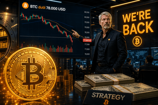 Giá Bitcoin hôm nay 31/8: Quay lại vùng nhạy cảm, 77.000 USD là hỗ trợ hay điểm gãy?