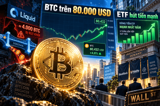 Giá Bitcoin hôm nay 7/9: Quanh 80.000 USD, tích lũy để tăng tiếp hay dấu hiệu hụt hơi?