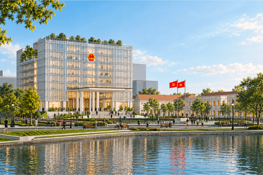 Trụ sở UBND TP. Hà Nội và công viên quảng trường thời đại sau quy hoạch