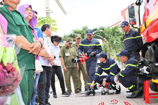 Quét mã QR, học kỹ năng phòng cháy, chữa cháy tại TP.HCM