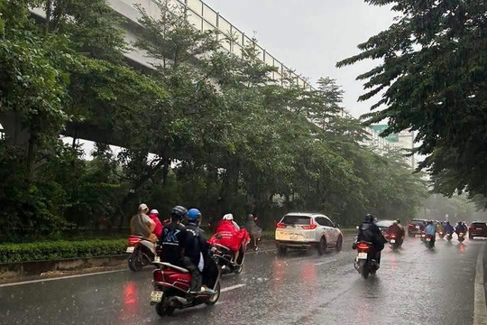 Thời tiết hôm nay 15/9: Hà Nội mưa dầm dề cả ngày