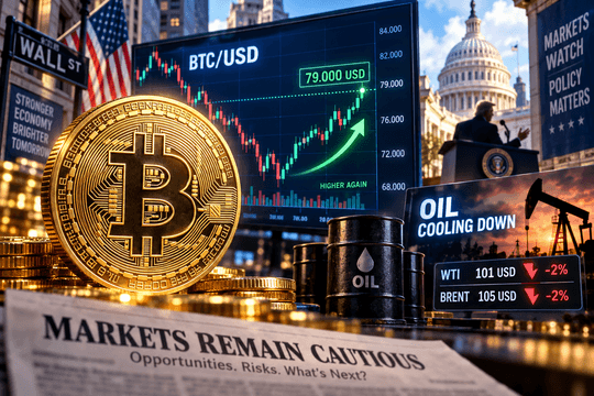 Giá Bitcoin hôm nay 15/9: Áp sát 78.000 USD khi giá dầu hạ nhiệt sau tín hiệu từ ông Trump