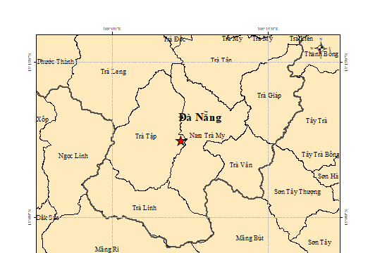 3 trận động đất liên tục ở 3 xã miền núi Đà Nẵng