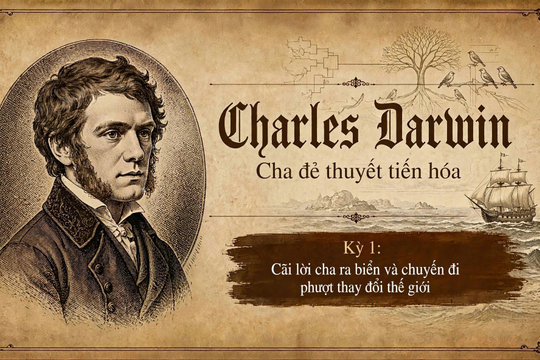 Charles Darwin Kì 1: Cãi lời cha ra biển và chuyến đi phượt thay đổi thế giới