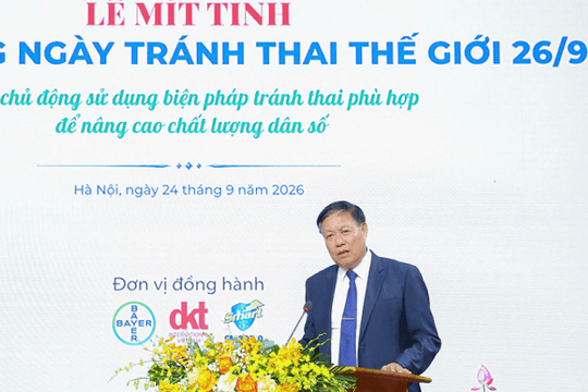 Thứ trưởng Bộ Y tế: Chuyển trọng tâm chiến lược dân số để thực hiện toàn diện hơn