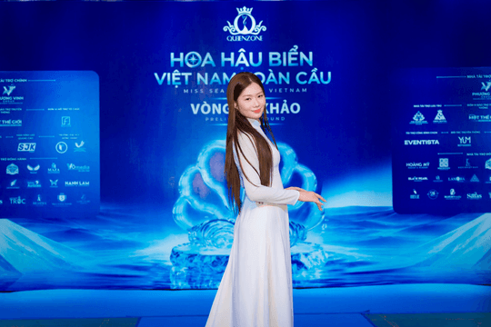 Nữ diễn viên phim 'Bóng ma hạnh phúc' tạo dấu ấn tại cuộc thi Hoa hậu biển Việt Nam toàn cầu 2026