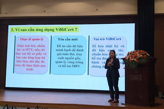 Nông dân tiếp cận ViRiCert, mở lối sản xuất nông nghiệp thông minh