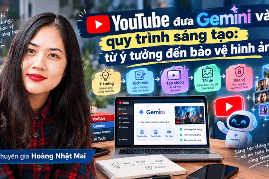YouTube đưa Gemini vào quy trình sáng tạo: từ ý tưởng đến bảo vệ hình ảnh
