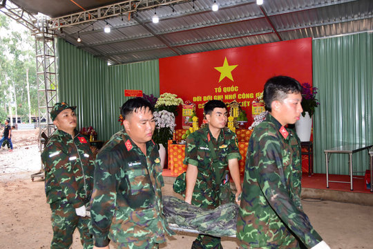 Đã quy tập tổng cộng 718 bộ hài cốt liệt sĩ tại Công viên Lê Thị Riêng