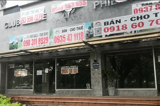 TP.HCM: Chi chít biển cho thuê mặt bằng trên đường Nguyễn Văn Linh