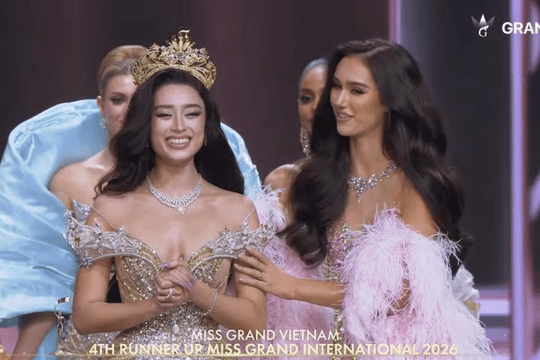 Emoura Phạm khép lại hành trình Miss Grand International 2026 với danh hiệu Á hậu 4
