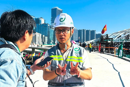 Tổng Giám đốc Công ty TNHH Chodai & Kiso-Jiban Việt Nam Hồ Thái Hùng: Đưa vòm thép 3.400 tấn khớp nối chính xác giữa sông Sài Gòn