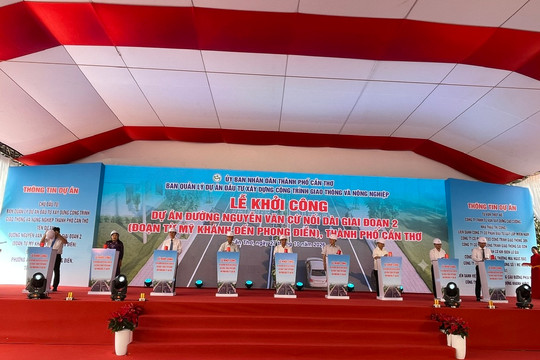 Cần Thơ khởi công đường Nguyễn Văn Cừ nối dài, phát triển giao thông đô thị