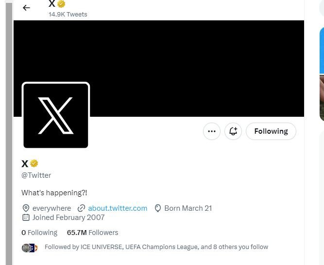 'Chim xanh đã bay', logo X xuất hiện trên tài khoản Twitter và Elon Musk