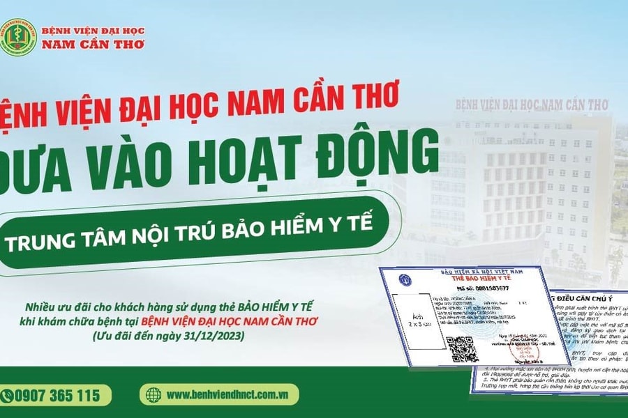 Trung tâm nội trú BHYT Bệnh viện Đại học Nam Cần Thơ chính thức hoạt động
