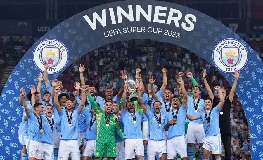 Man City đoạt Siêu cúp châu Âu