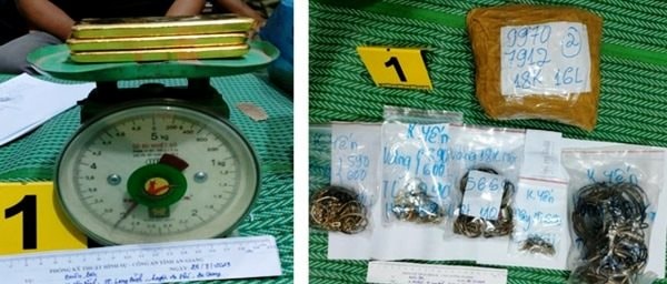 An Giang: Khởi tố 2 chủ tiệm vàng và 3 người liên quan vụ vận chuyển 19kg vàng