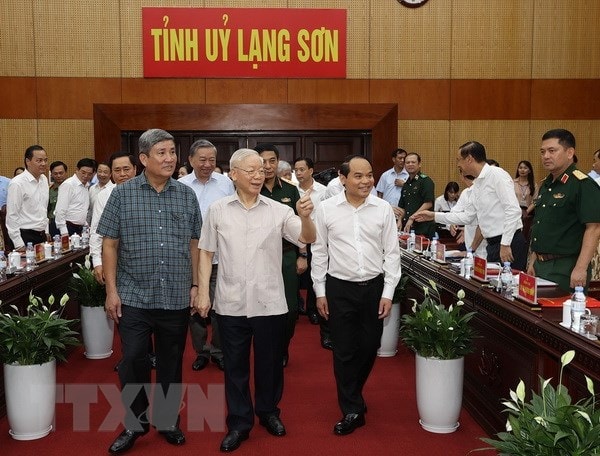 Tổng bí thư Nguyễn Phú Trọng thăm và làm việc tại tỉnh Lạng Sơn